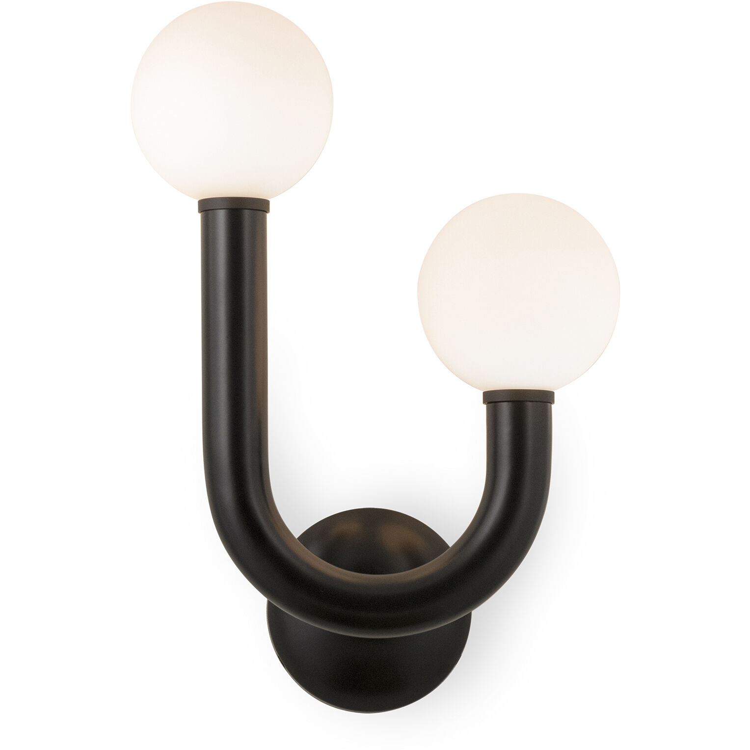 Happy 2 Light 16.25 inch Black Outdoor Sconce, Right