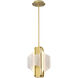 Idris LED 13 inch Vintage Brass Pendant Ceiling Light