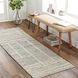 Manisa 96 X 30 inch Light Grey Rug, Runner