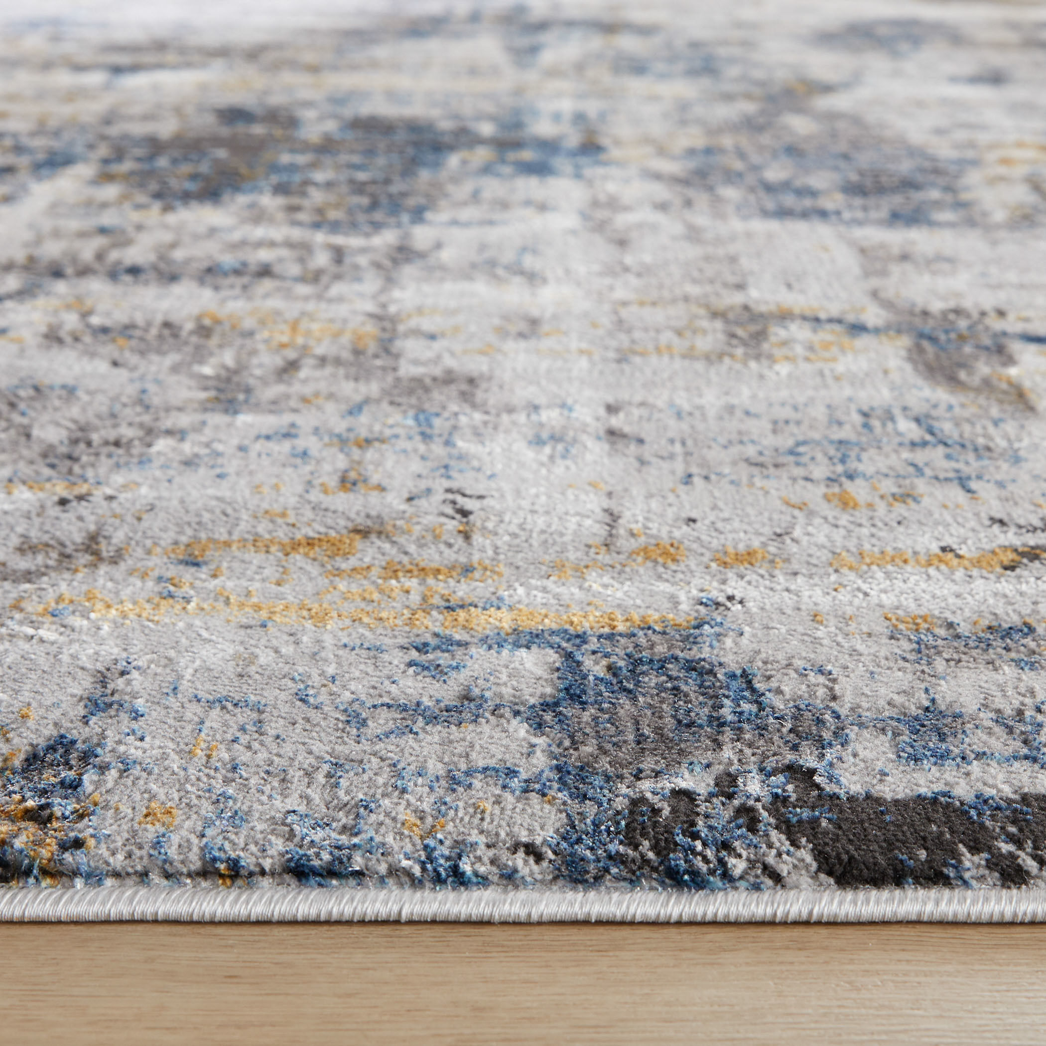 Darica 36 X 24 inch Blue Rug in 2 x 3