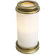 Carrington 20.67 inch Vintage Brass Hurricane Portable Light, Large