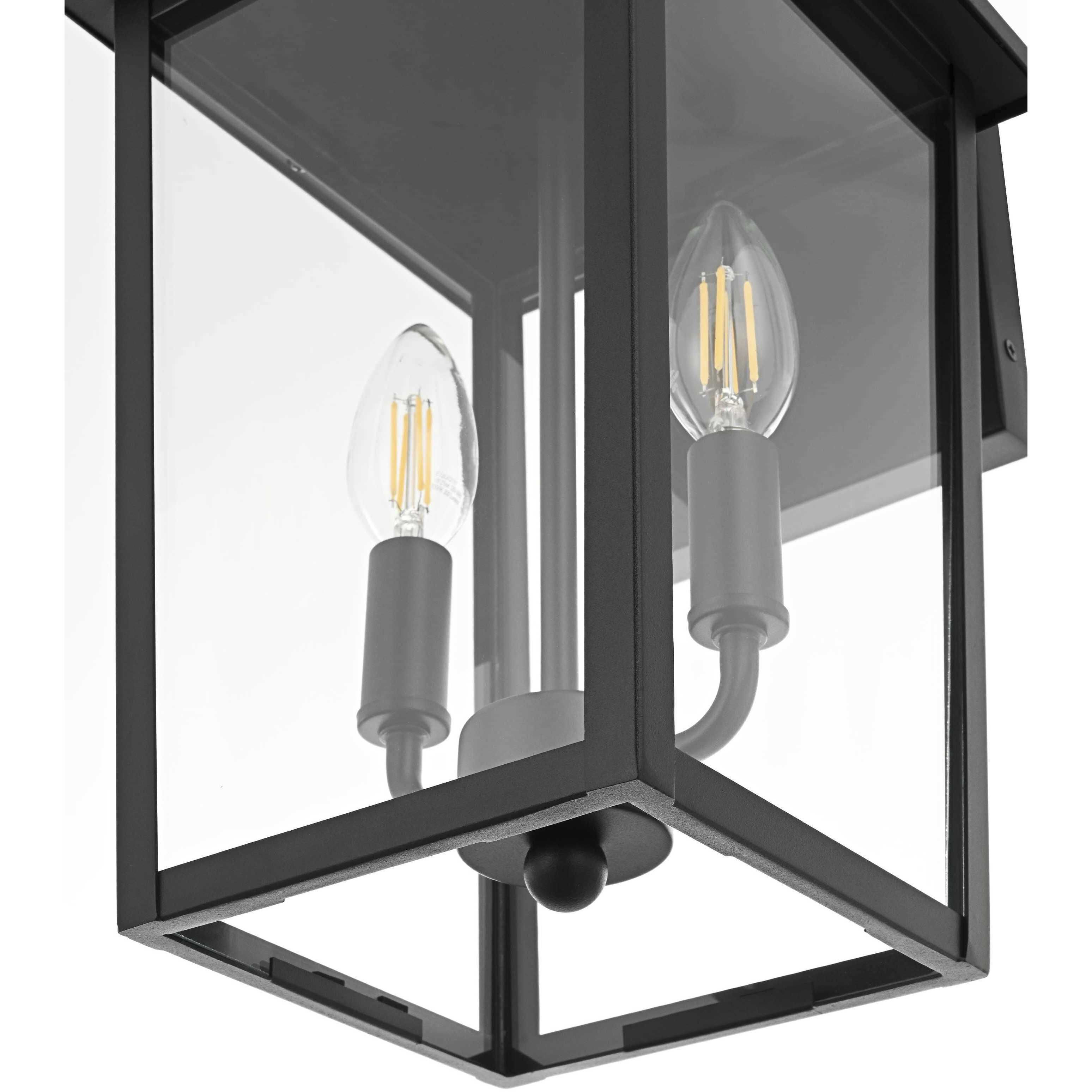 Riggs 2 Light 18 inch Black Outdoor Wall Sconce