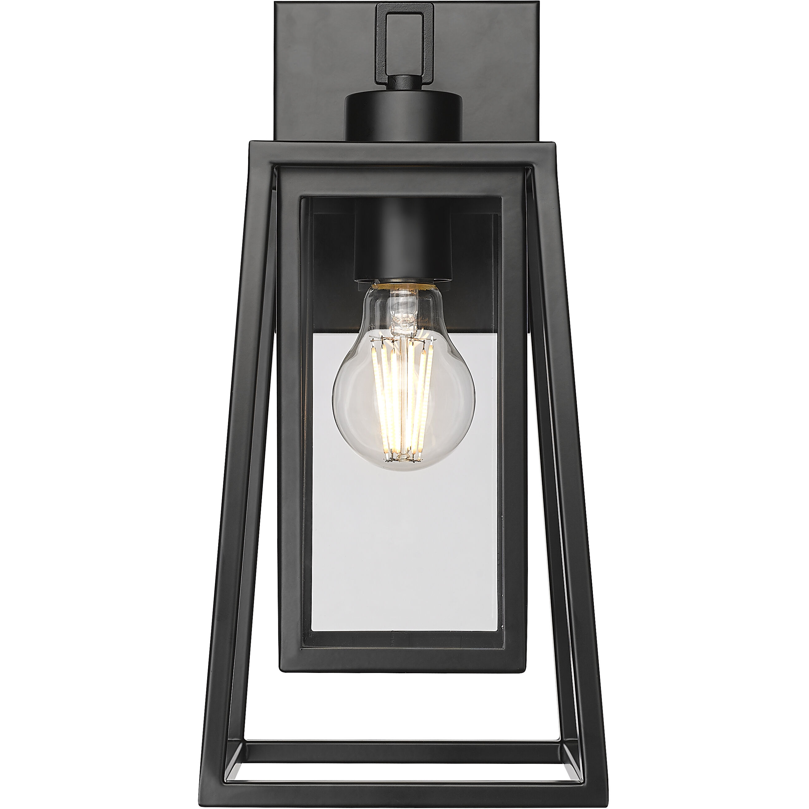 Denzell 1 Light 13.5 inch Powder Coated Black Outdoor Wall Sconce