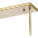 Fantania 4 Light 36 inch Champagne Gold Linear Chandelier Ceiling Light