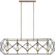 Zarra 5 Light 12 inch Satin Brass Chandelier Ceiling Light