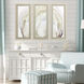 Abstract Yellow and Neutral and White and Gray Framed Art