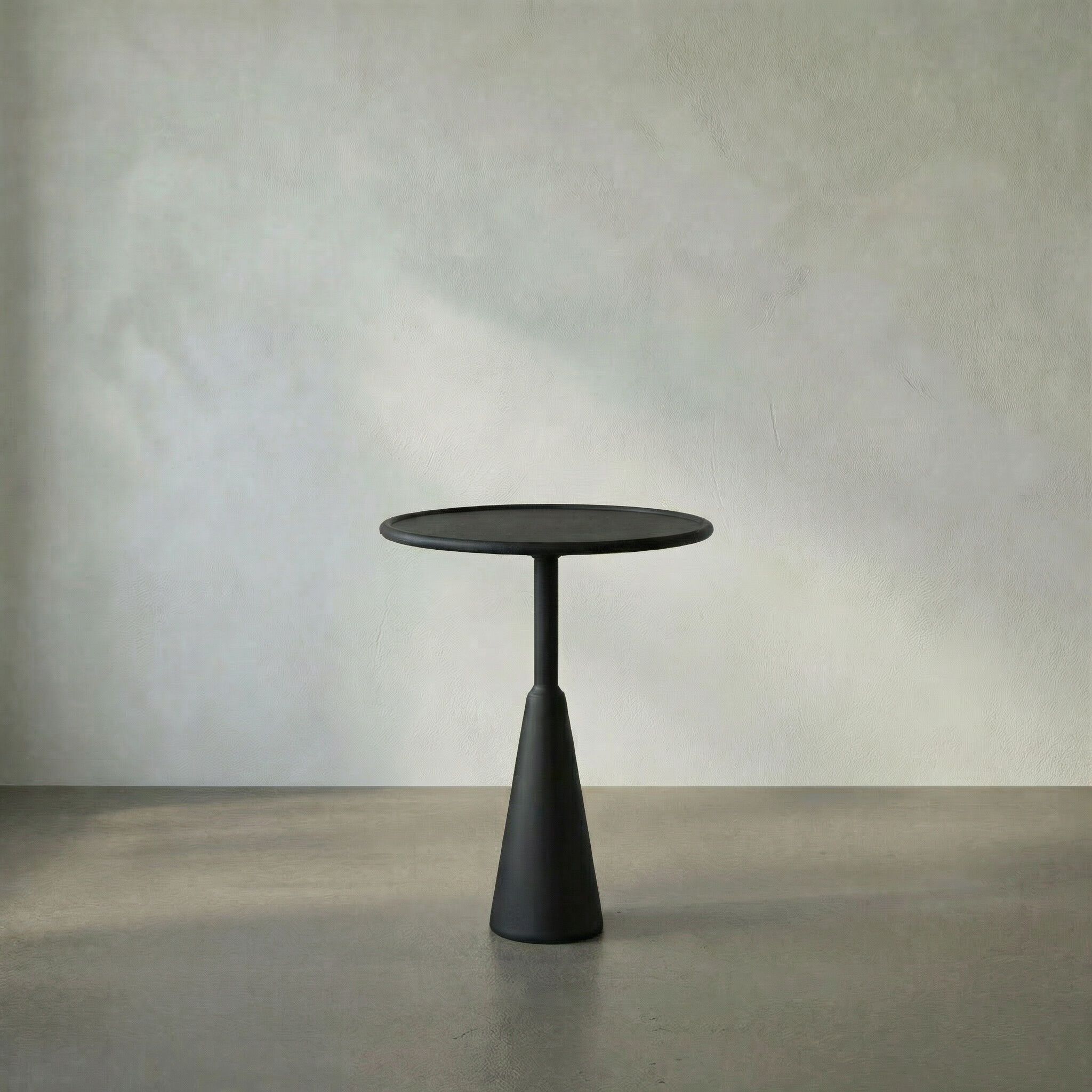 Hiro 24.5 X 17 inch Matte Black Side Table