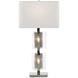 Gemelle 35.5 inch Nickel Table Lamp Portable Light
