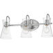 Ava 3 Light 22 inch Polished Chrome Bath Vanity Wall Light