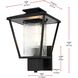Gaul 1 Light 15 inch Black Outdoor Wall Sconce