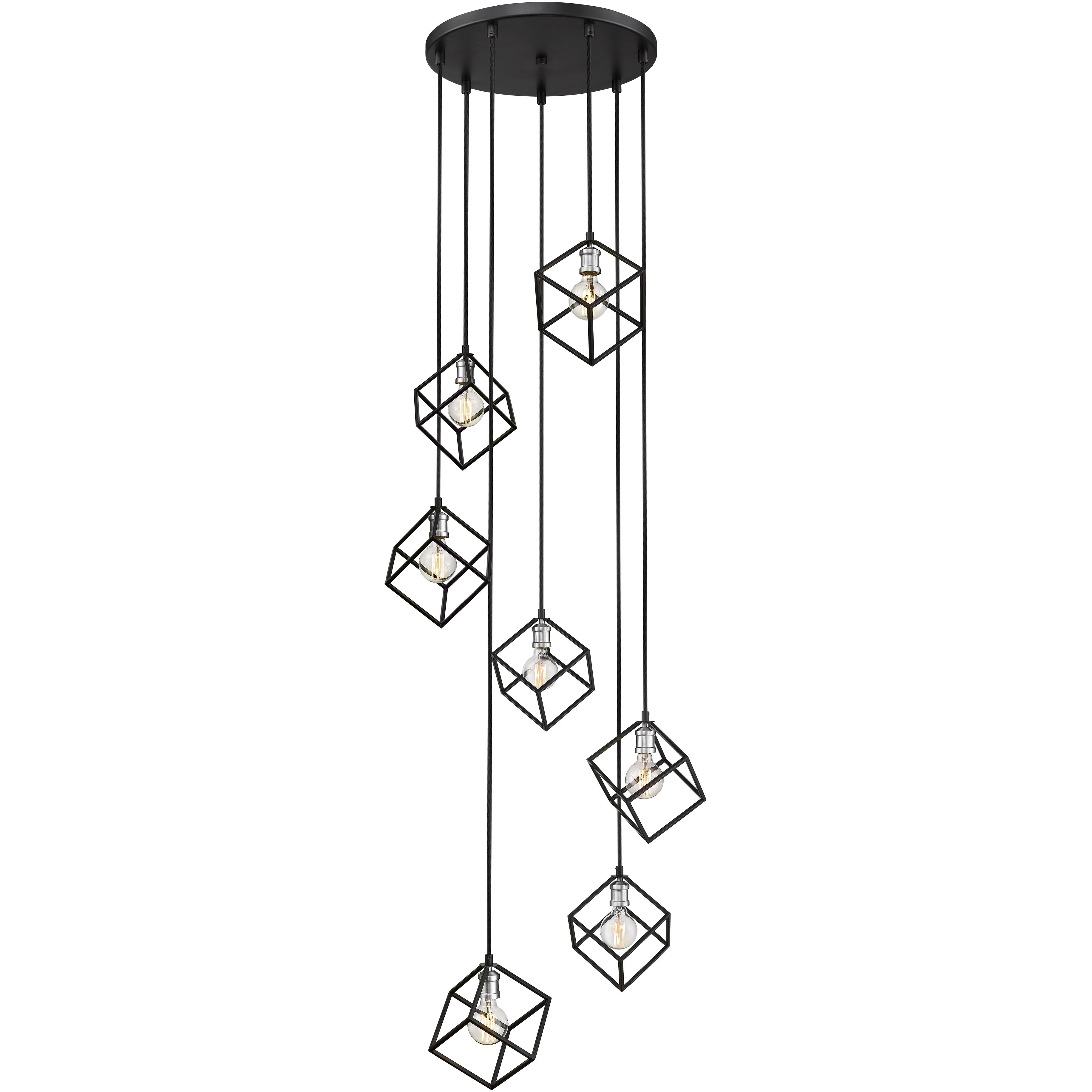 Vertical 7 Light 23.50 inch Chandelier