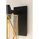 Norfolk 1 Light 13.25 inch Black/Burnished Brass Outdoor Wall Mount