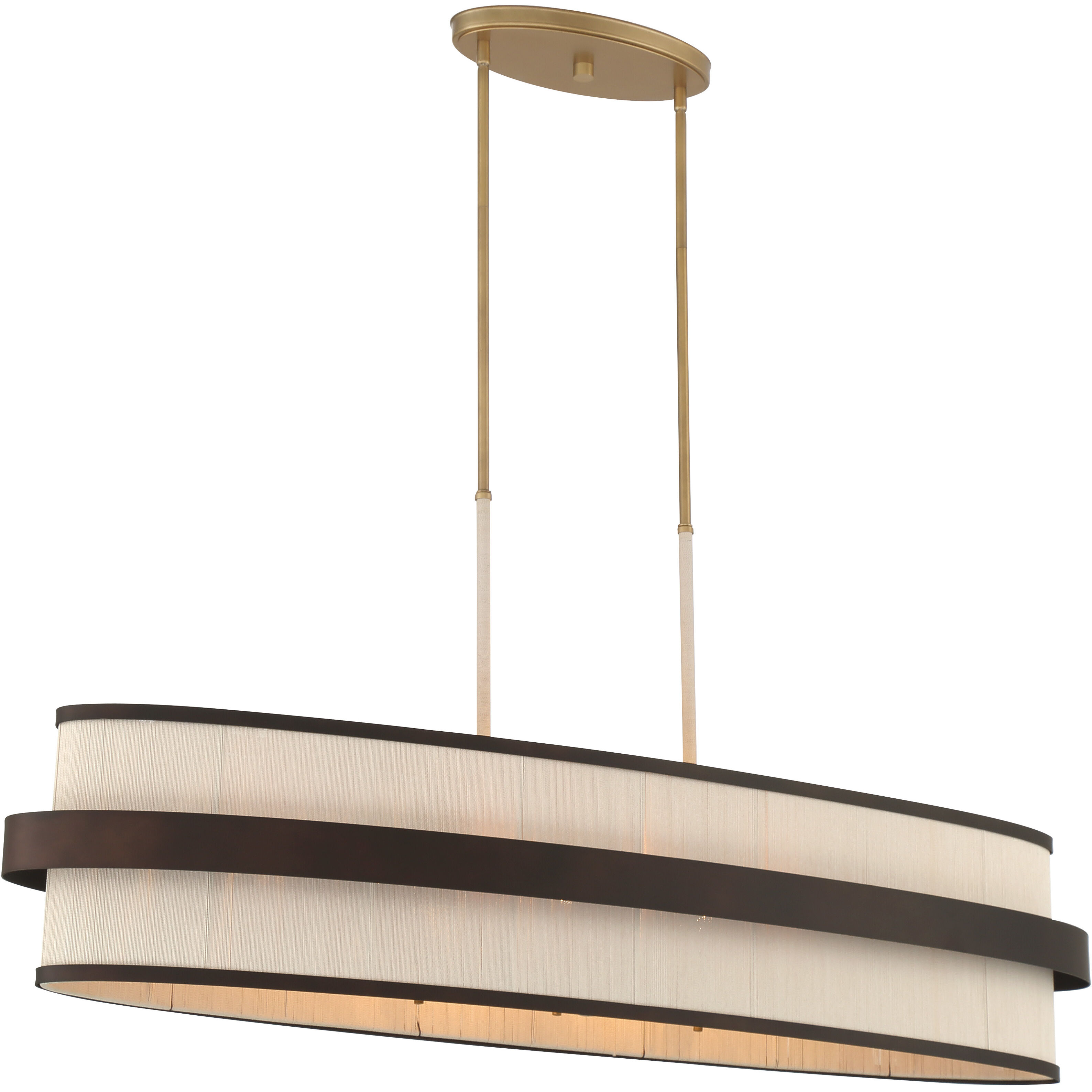 Harbor Wrap Island Light Ceiling Light in Legacy Brass and Dark Bronze