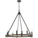 Harwell 8 Light 34.75 inch Antique Millwood Chandelier Ceiling Light