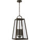 Leighton 4 Light 12 inch Oiled Bronze Outdoor Hanging Lantern
