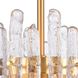 Icicles 12 Light 36 inch Satin Brass Pendant Ceiling Light