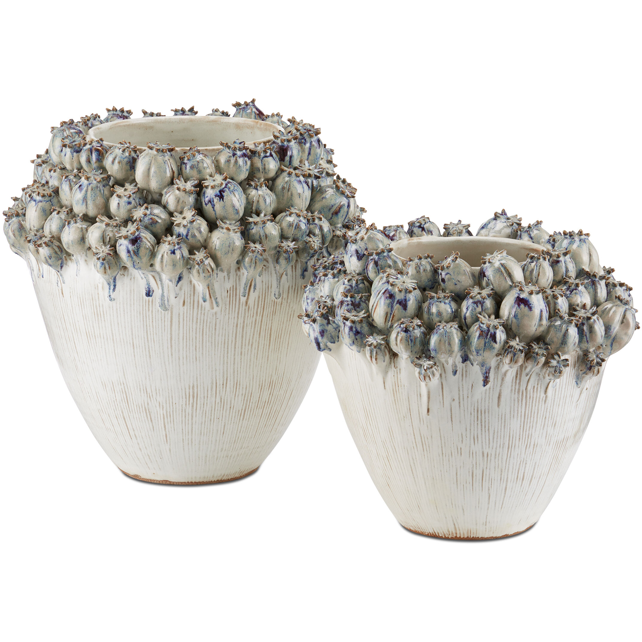 Poppy Pod Crown 15 X 14.75 inch Vase, Large