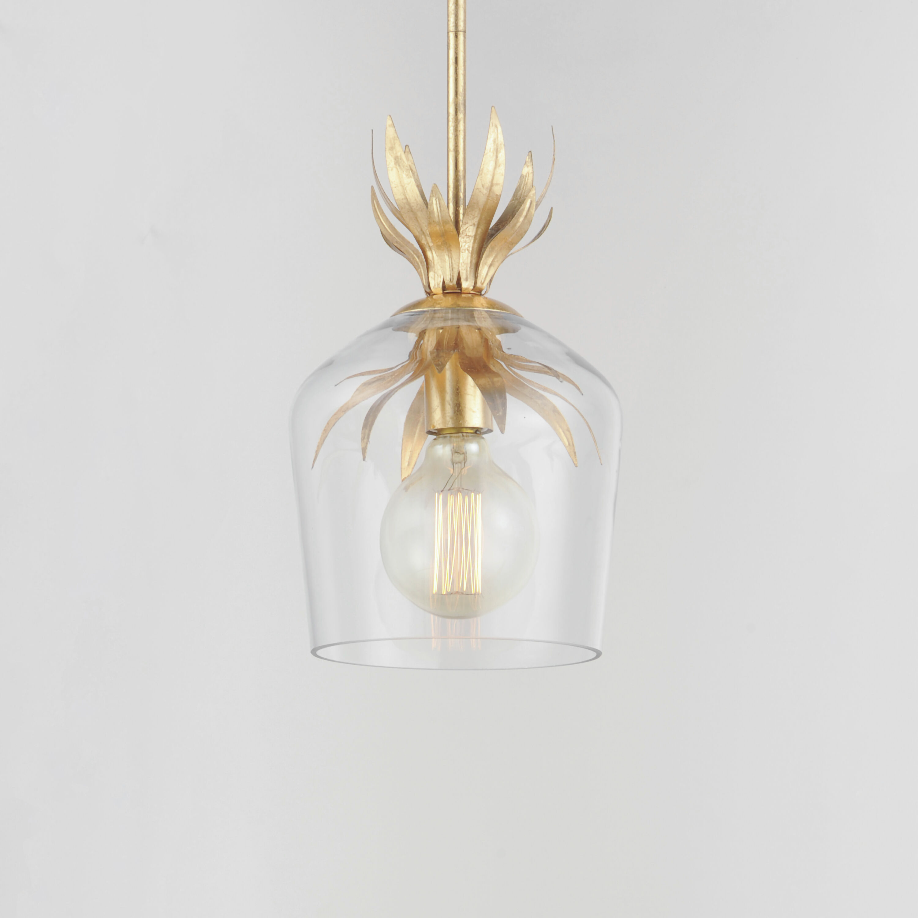 Paloma 1 Light 7.75 inch Gold Leaf Single Pendant Ceiling Light