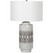 Zuri 27.5 inch 150.00 watt White Table Lamp Portable Light