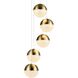Artisan Collection/RAVELLO Series 5 Light 10.25 inch Brass Pendant/Chandelier Ceiling Light
