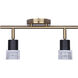 Elsee 2 Light Black/Gold Track Lighting Ceiling Light