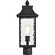 Austen 20 inch Matte Black Post Lantern