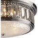Salena 3 Light 16 inch Polished Chrome Flush Mount Ceiling Light