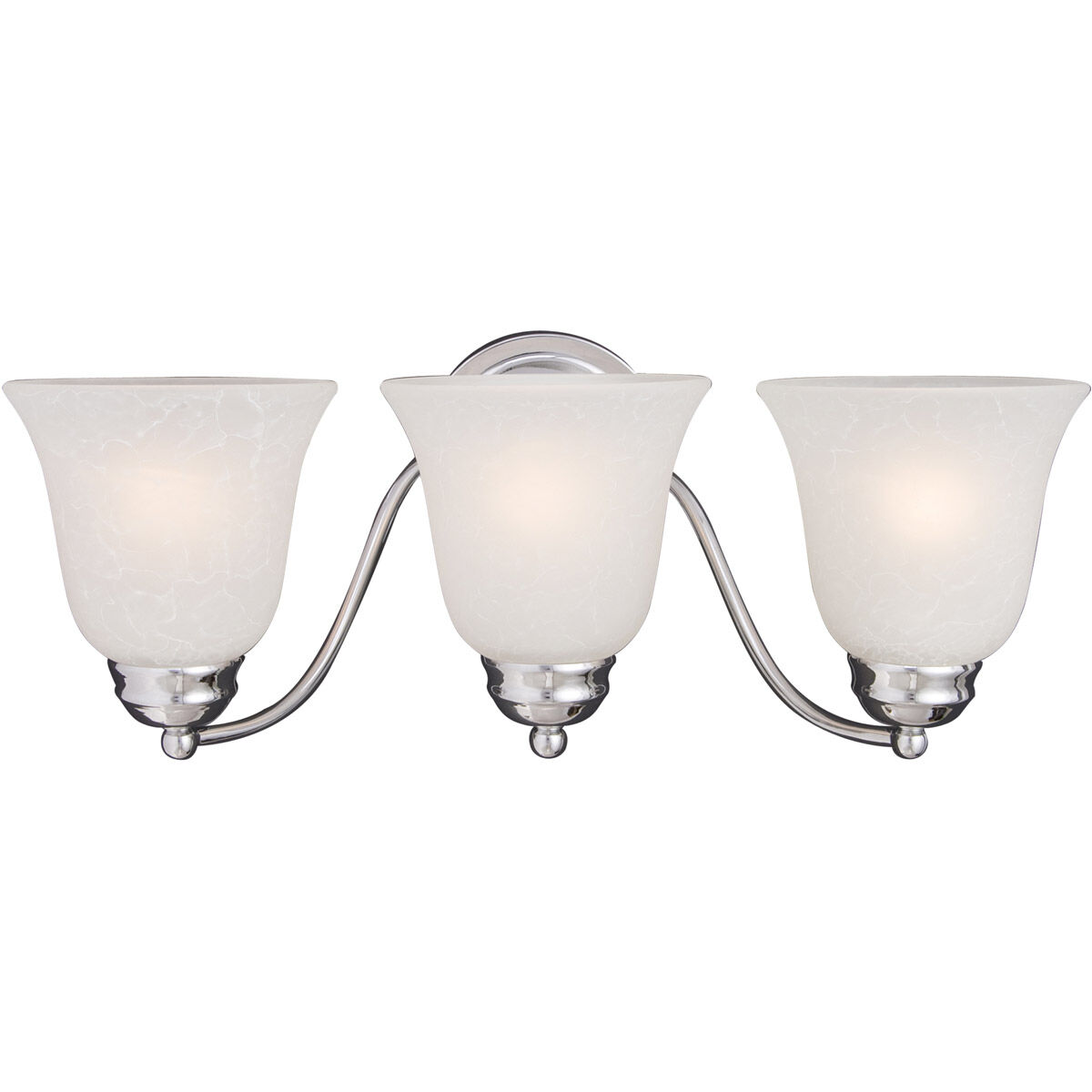 Basix 3 Light 19 inch Polished Chrome Bath Light Wall Light in Ice