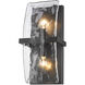 Aenon 2 Light 6.25 inch Matte Black Wall Sconce Wall Light