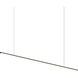 Fino LED 58 inch Satin Black Linear Pendant Ceiling Light in 3000K