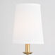 Camden LED 6 inch Natural Brass Wall Light