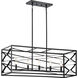 Sevan 5 Light 13 inch Black Chandelier Linear (Single) Ceiling Light