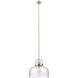 Lancaster 1 Light 15 inch Brushed Brass Down Pendant Ceiling Light