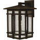 Tucker Outdoor Wall Mount Lantern in Oil Rubbed Bronze, Large