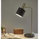 Emmett 23 inch 60.00 watt Antique Brass Desk Lamp Portable Light in Black 
