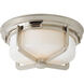 Thomas O'Brien Milton 2 Light 14.5 inch Polished Nickel Flush Mount Ceiling Light, Large