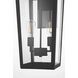 William 2 Light 24 inch Black Outdoor Wall Sconce