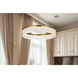 Rune 1 Light 24 inch Satin Gold Chandelier Ceiling Light