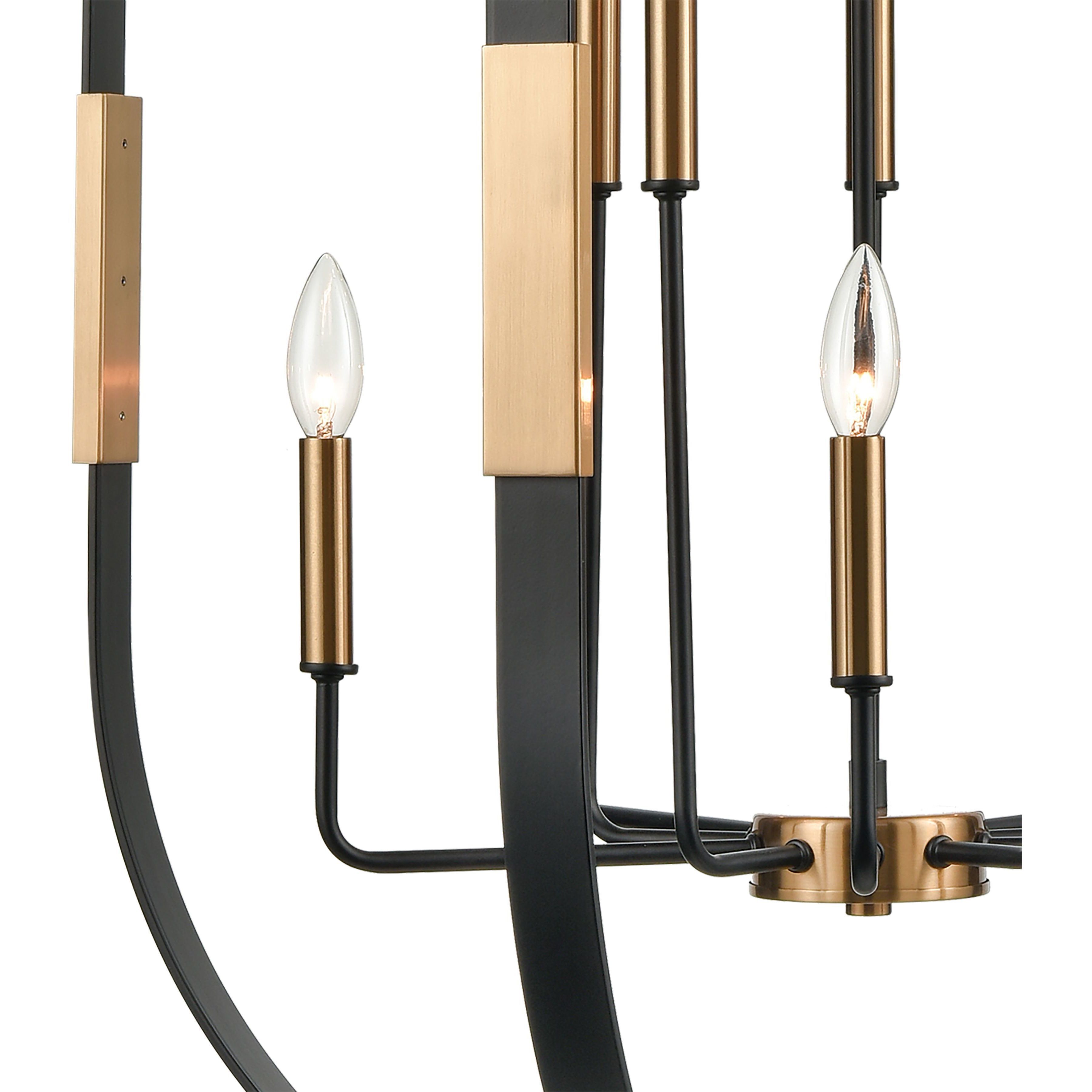 Heathrow 10 Light 28 inch Matte Black Chandelier Ceiling Light