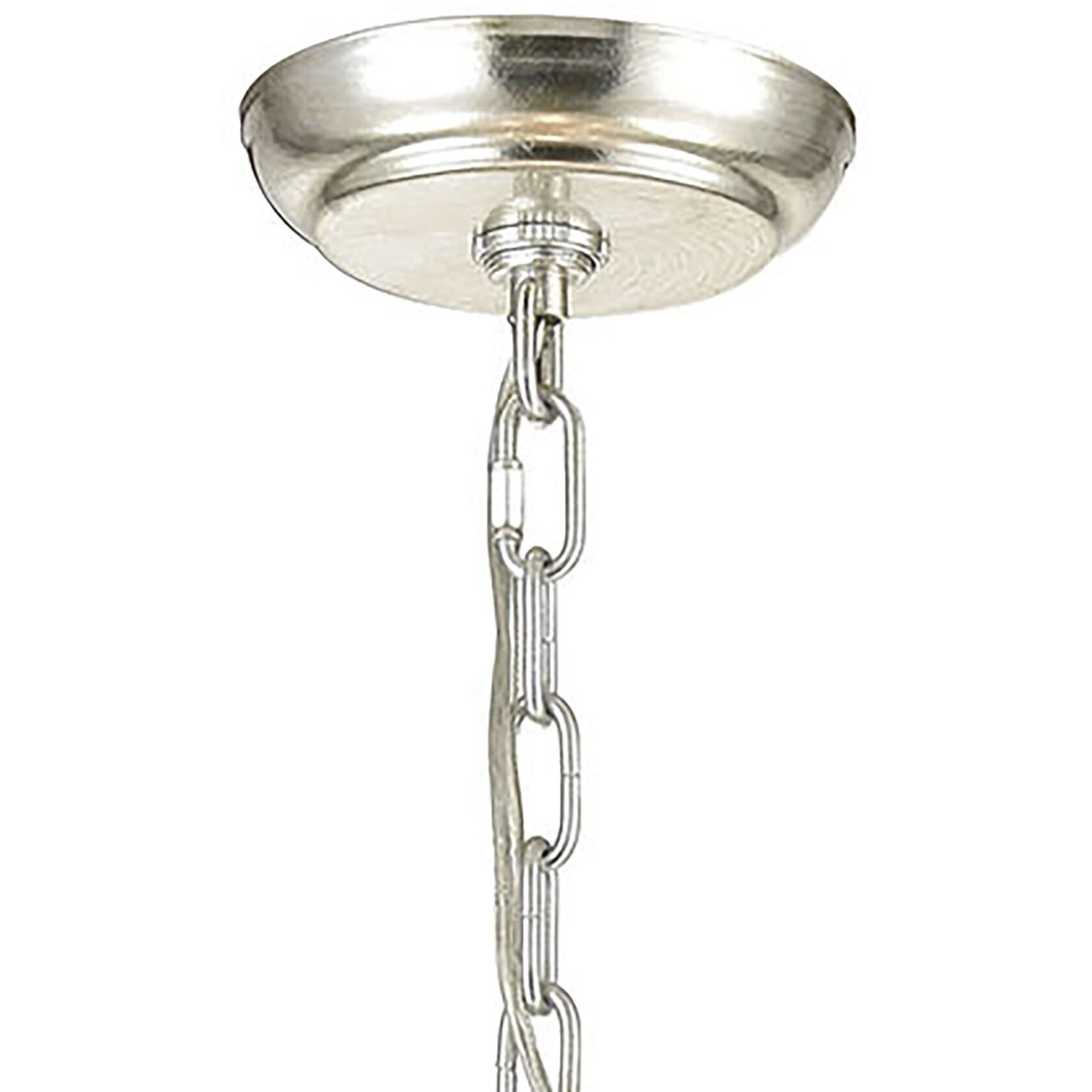 Modish 6 Light 21 inch Matte White Chandelier Ceiling Light