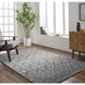 Pembridge 129.92 X 94.49 inch Charcoal/Ivory Machine Woven Rug in 8 x 11, Rectangle