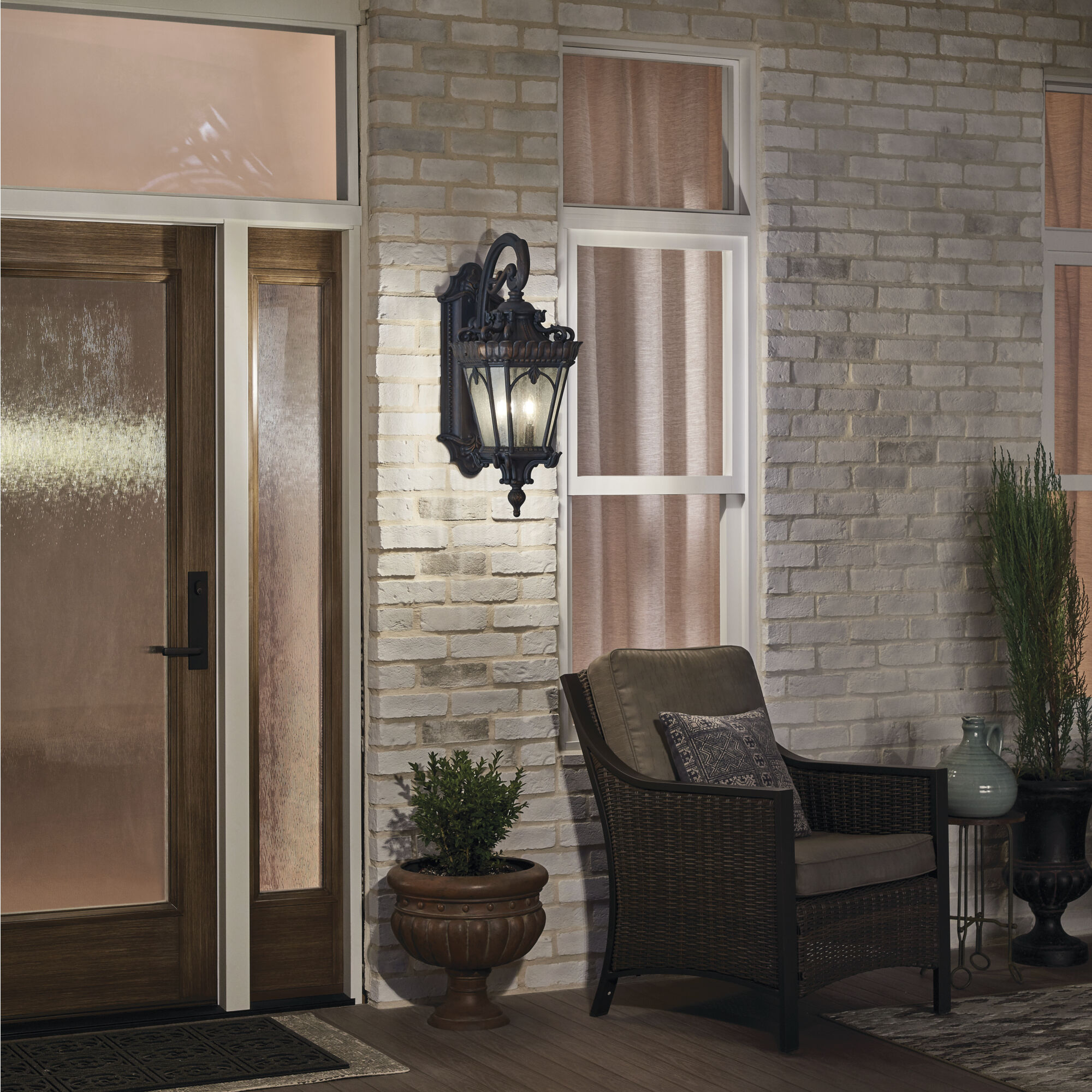 Tournai 4 Light 30 inch Londonderry Outdoor Post Lantern