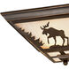 Yellowstone LED 14 inch Burnished Bronze Flush Mount Ceiling Light