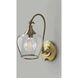 Bradford 1 Light 7 inch Antique Brass Wall Lamp Wall Light