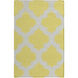 Frontier 36 X 24 inch Lime, Light Gray Rug