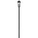 Gannon 3 Light 120.75 inch Black Outdoor Post Mounted Fixture