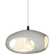 Radiance Collection 1 Light 12 inch Dark Bronze and Concrete and White Pendant Ceiling Light