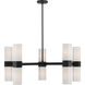 Delgada 10 Light 36 inch Dark Matte Black Chandelier Ceiling Light