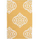Frontier 36 X 24 inch Mustard, Ivory Rug
