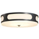 Swale LED 17.5 inch Black Outdoor Flush Mount